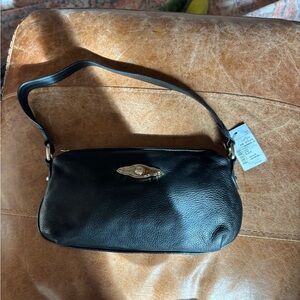Elliott Lucca Black Leather Clutch